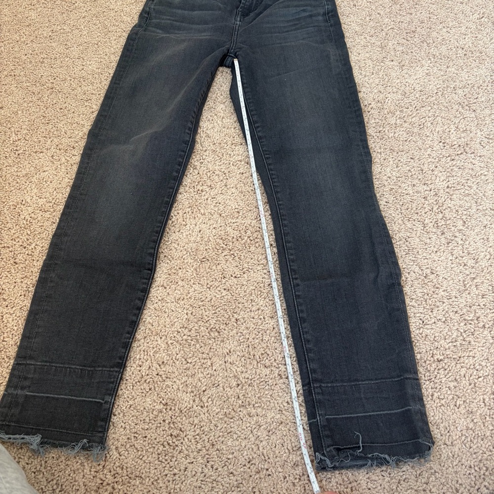 7 for all mankind. Women's /Dark Gray/Black Ankle Jeans size 24 - Picture 3 of 12